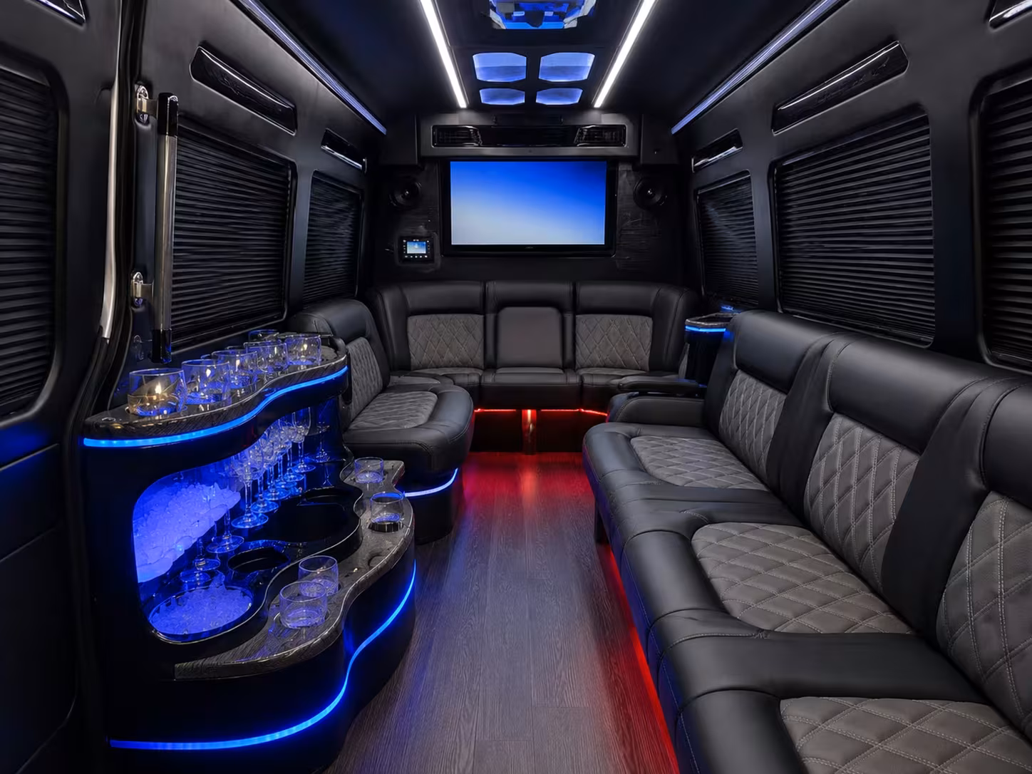 pasadena charter bus rentals to lax airport